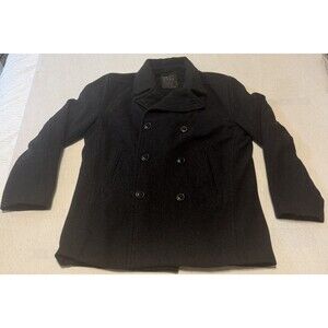 Old Navy Charcoal Wool Peacoat Size Medium Y2K 2006 - Amazing Condition Rare